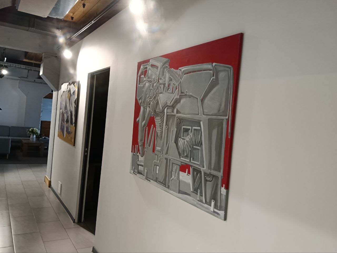 Lucrare originală MAW expusă în biroul EBS Integrator